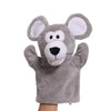 Stuffed Plush Hand and Finger Puppets, Lion Elephant Bunny Monkey Educational Toy for Kids