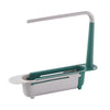 Telescopic Sink Shelf Kitchen Organizer Soap Sponge Holder Drain Rack Storage Basket