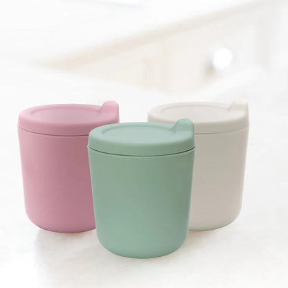 Newest Silicone Baby Drinking Cup, Infant Feeding Leak-Proof Cup, Portable Children’s Water Bottle, Newborn Accessories (250ml/8.45oz)