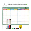 A3 Magnetic Weekly & Monthly Planner Whiteboard - Flexible Fridge Message & Drawing Board (11.7 x 16.5 in / 29.7 x 42 cm)
