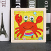 Kids Wooden 3D Tangram Puzzle 11 x 11 cm (4.3 x 4.3 in) Cartoon Animal Traffic Educational Jigsaw Toy