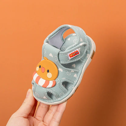 Baby Shoes with Sound Cute Bibi Toddler Shoes Kids Cartoons Boys Sandals Girls Bunny Infantil Slippers