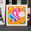 Kids Wooden 3D Tangram Puzzle 11 x 11 cm (4.3 x 4.3 in) Cartoon Animal Traffic Educational Jigsaw Toy