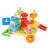 Wooden Montessori Animal Puzzles for Toddlers - Colorful 3D Cartoon Early Learning Educational Toy