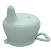 Food Grade Silicone Baby Feeding Mug with Lid, Fashion Infant Drinkware Sippy Cups for Toddlers & Kids with Straw
