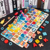 Montessori Wooden Math Toy – Busy Board with Counting, Shape, Color Matching, and Fishing Puzzle for Kids