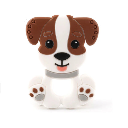 Cartoon Animal BPA-Free Silicone Teether - Food-Grade Silicone Teething Toy for Kids | DIY Teething & Christmas Gift Decor