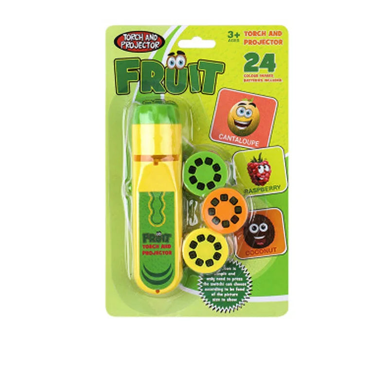 Kids Projection Flashlight Night Light – Cute Cartoon Projector Toy for Bedtime & Learning