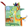 0-36M Baby Early Learning Toy - Tail Cloth Book, Parent-Child Interactive Sound Paper Puzzle, Cloth Book Rattle