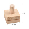 Beech Baby Screw Nut Wooden Building Blocks – Early Education Geometry Shape Matching Toy, Fine Motor Skill Development for Toddlers