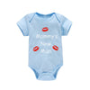 Newborn Baby Boy Romper – Short Sleeve 100% Cotton Bodysuit – "Mommy's New Man" Design – Black