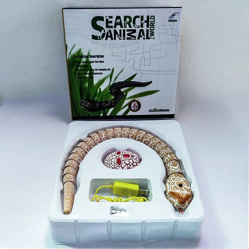 Realistic RC Snake Toy – Remote Control Simulated Viper for Halloween Kids Gift