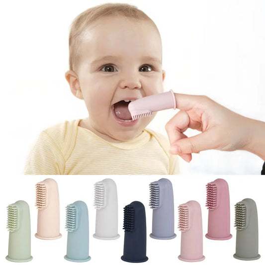 BPA Free Baby Accessories Silicone Infant Toothbrush, Kids Finger Set Toothbrush for Children Teeth Cleaning, Baby Items