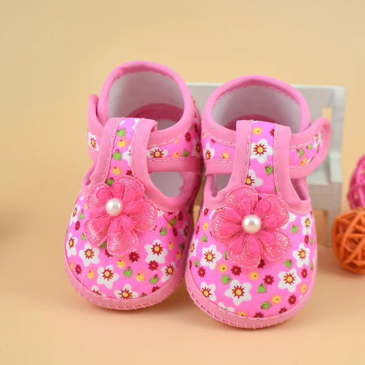 Newborn Baby Girl Soft Sole Crib Toddler Shoes – Canvas Sneakers for Boys & Girls