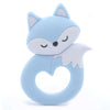 Cartoon Animal BPA-Free Silicone Teether - Food-Grade Silicone Teething Toy for Kids | DIY Teething & Christmas Gift Decor