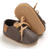 New Baby Shoes Retro Leather Boy Girl Multicolor Toddler Rubber Sole Anti-Slip First Walkers Infant Moccasins