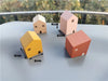 Kids Wooden Pastel Nordic Building Blocks – Stacking Crochet House, Animals, Rainbow, and Forest Tree Toys