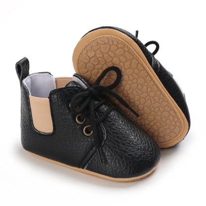 New Baby Shoes Retro Leather Boy Girl Multicolor Toddler Rubber Sole Anti-Slip First Walkers Infant Moccasins