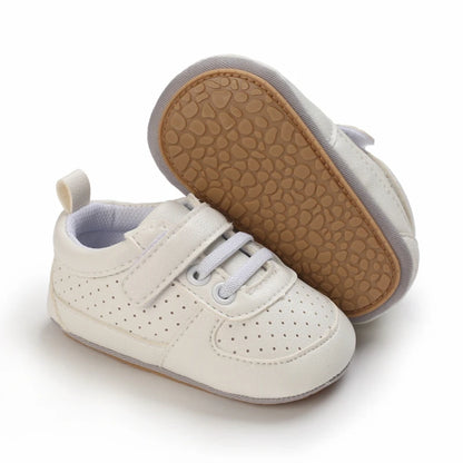 New Baby Shoes Retro Leather Boy Girl Multicolor Toddler Rubber Sole Anti-Slip First Walkers Infant Moccasins