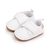 PU Leather Baby Boy First Walker Shoes - Non-Slip Rubber Sole Retro Crib Shoes (3/6/9/12/18M)