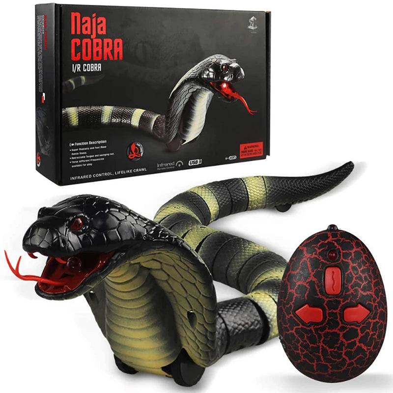 Infrared RC Realistic Snake Toy – Electric Simulated Cobra Viper for Kids Halloween