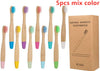 New Organic Children's Bamboo Toothbrush 10 Colors Soft Bristles Biodegradable Eco-Friendly Handle for Kids