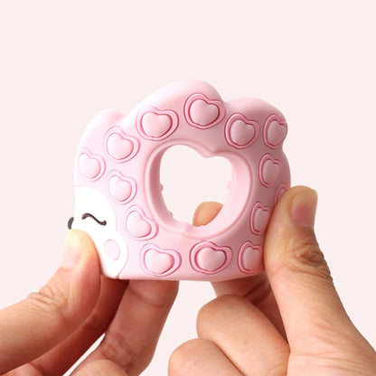 Cartoon Animal BPA-Free Silicone Teether - Food-Grade Silicone Teething Toy for Kids | DIY Teething & Christmas Gift Decor