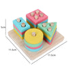 Wooden Montessori Animal Puzzles for Toddlers - Colorful 3D Cartoon Early Learning Educational Toy