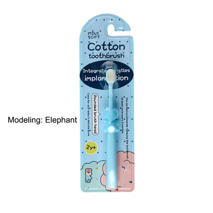 Toothbrush for Kids Colorful Lovely Cartoon Modeling, Soft Bristles Children’s Toothbrush with Cartoon Handle, Tongue Scraper Coating