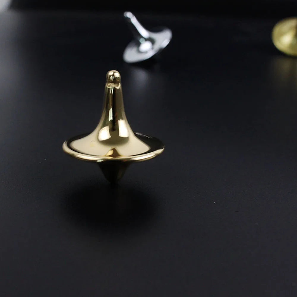 Metal Silver Spinning Top Totem