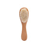Baby Care Hair Brush for Kids - Girl Bath & Shower - Pure Natural Wool Wooden Comb & Hairbrush - Infant Newborn Massager