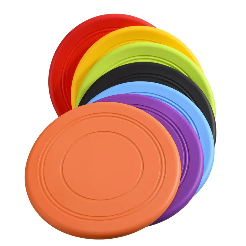Silicone Flying Frisbee Dog Toy - Interactive Chew & Training Toy for Puppies & Dogs, 7 in (17.8 cm) - 1-Pack