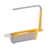 Telescopic Sink Shelf Kitchen Organizer Soap Sponge Holder Drain Rack Storage Basket