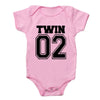 Matching Twin Baby Bodysuits – Cotton Onesies for Boys & Girls | Newborn Twin Outfits | Summer Romper Gift for Twins