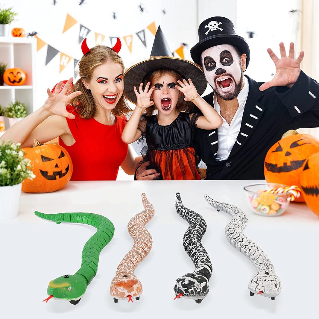 Realistic RC Snake Toy – Remote Control Simulated Viper for Halloween Kids Gift