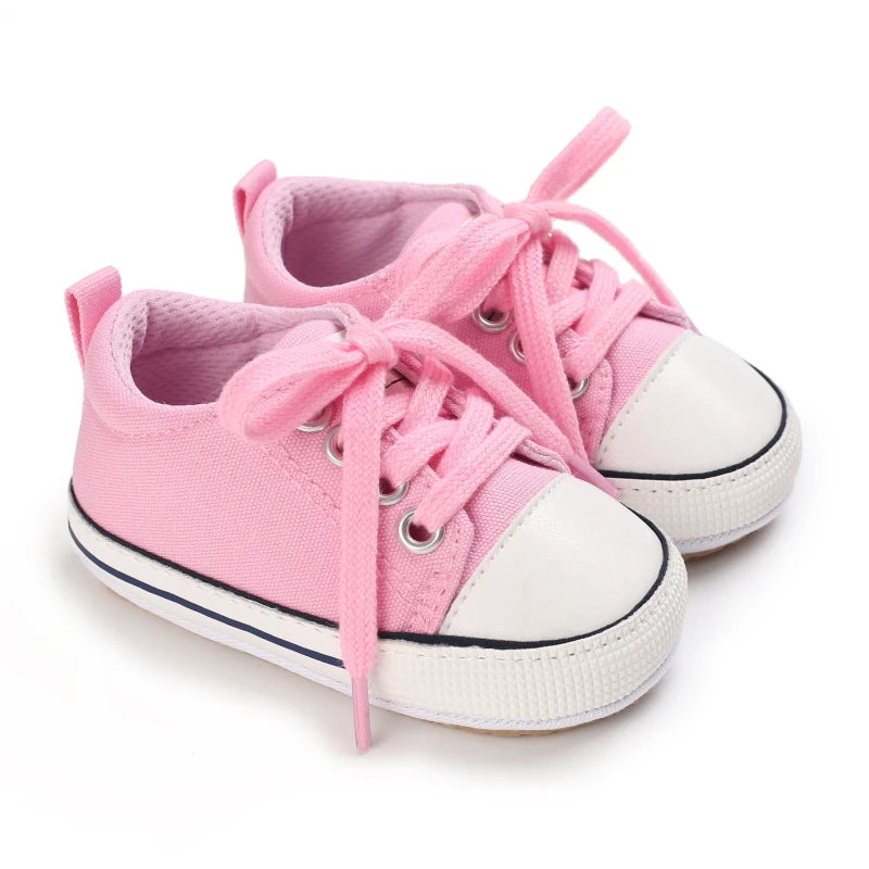 HAIZHIW Newborn Baby Boy & Girl Leather Shoes – Infant First Walkers, Non-Slip Rubber Toddler Retro Shoes (0-18M)