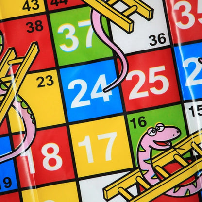 Snake and Ladder Educational Kids Toy Portable Flying Chess Family Party Board Game Set