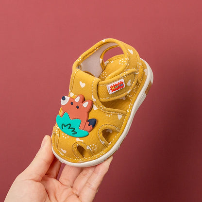 Baby Shoes with Sound Cute Bibi Toddler Shoes Kids Cartoons Boys Sandals Girls Bunny Infantil Slippers