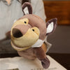Stuffed Plush Hand and Finger Puppets, Lion Elephant Bunny Monkey Educational Toy for Kids