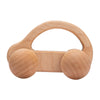Beech Wood Cartoon Van Wooden Car Blocks - Montessori Educational Baby & Toddler Teether Gift