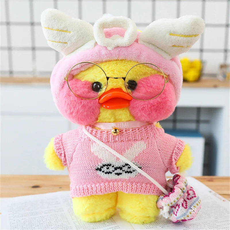 Lalafanfan Yellow Duck Plush Toy 30cm (11.8 Inches)