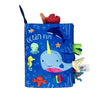 Baby Tail Cloth Book – Interactive Early Learning Toy with Sound Paper and Rattle for Ages 0–36 Months