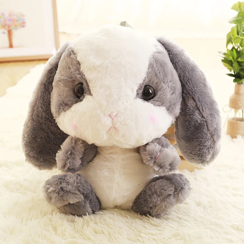 Long Ear Rabbit Plush Bag – Cute Kawaii Shoulder, Crossbody, and Coin Purse Backpack for Girls
