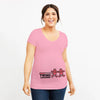 It's Twins Pregnancy T-Shirt | Maternity Tops | Plus-Size Short Sleeve Cartoon Print Announcement Tee for Pregnant Women