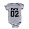 Matching Twin Baby Bodysuits – Cotton Onesies for Boys & Girls | Newborn Twin Outfits | Summer Romper Gift for Twins
