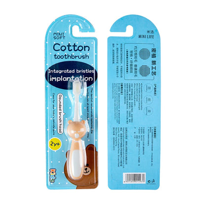 Toothbrush for Kids Colorful Lovely Cartoon Modeling, Soft Bristles Children’s Toothbrush with Cartoon Handle, Tongue Scraper Coating