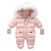 2024 Newborn Baby Winter Jumpsuit – Hooded Fleece Romper (Baby Girl & Boy Clothes, Warm & Cozy)