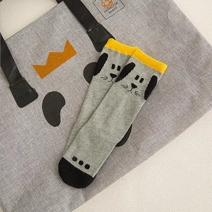 Baby Socks - Fox & Cat Animal Print Cartoon Knee-High Long Leg Warmers | Fashion Socks for Boys & Girls, Children’s Socks