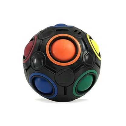 Rainbow Ball Puzzle Magic Cube – Luminous 3D Fidget Toy for Kids and Adults