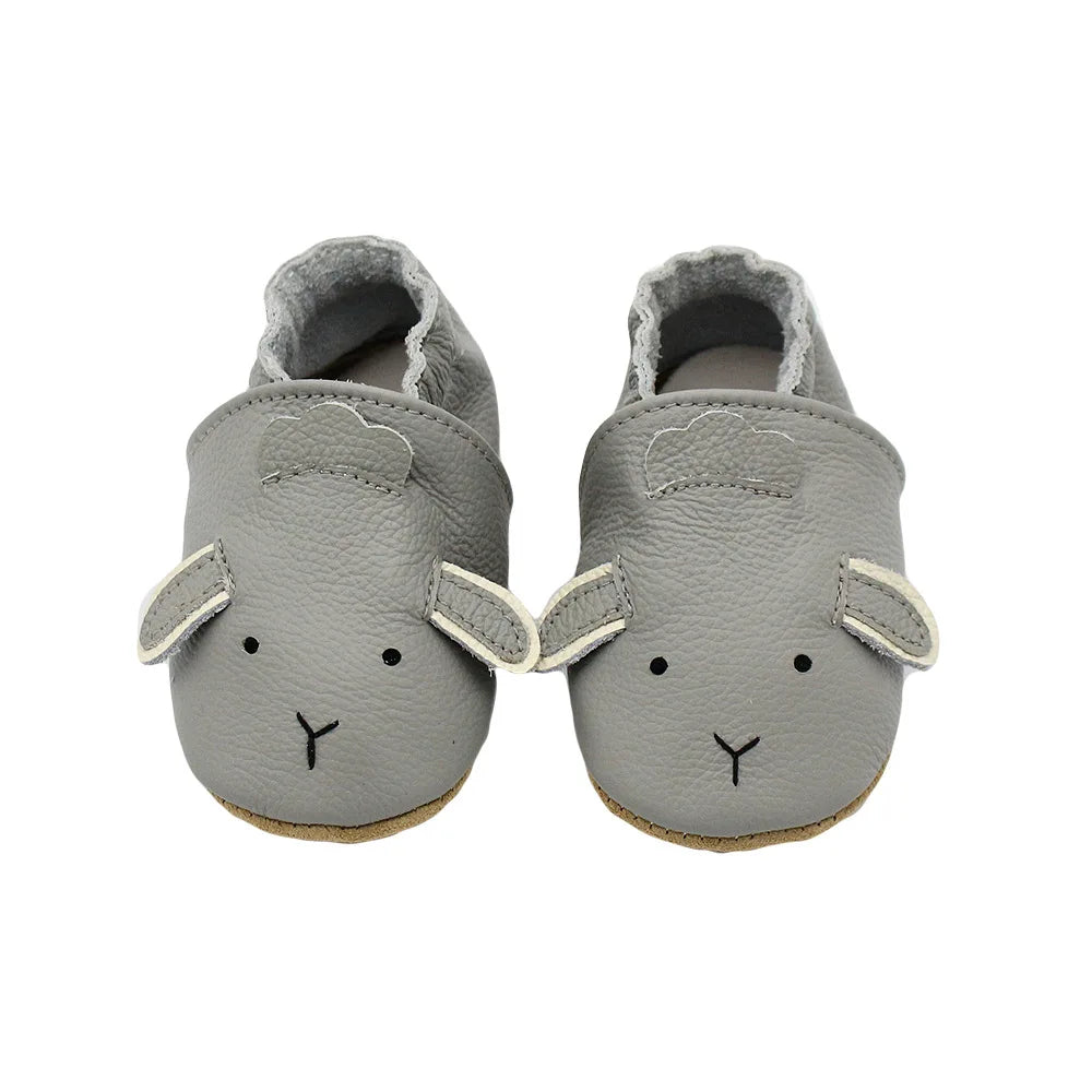 Baby Leather Casual Crib Shoes – First Steps Educational Walkers for Toddler Boys & Girls, Animal Sneakers for Newborns